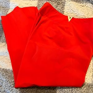 Valentino Flaming Red Capri Pants